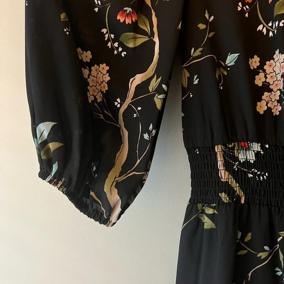 Nanette Lepore Black Asymmetrical Mock Neck Dress - Picture 9 of 12